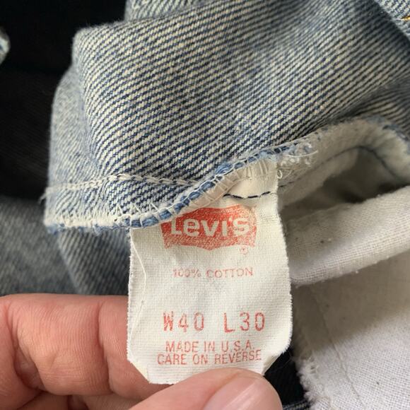 Vintage Levi’s 505 Orange Tab Mens Jeans Regular Fit Size 40x30 (Actual 38x28) - Picture 14 of 16